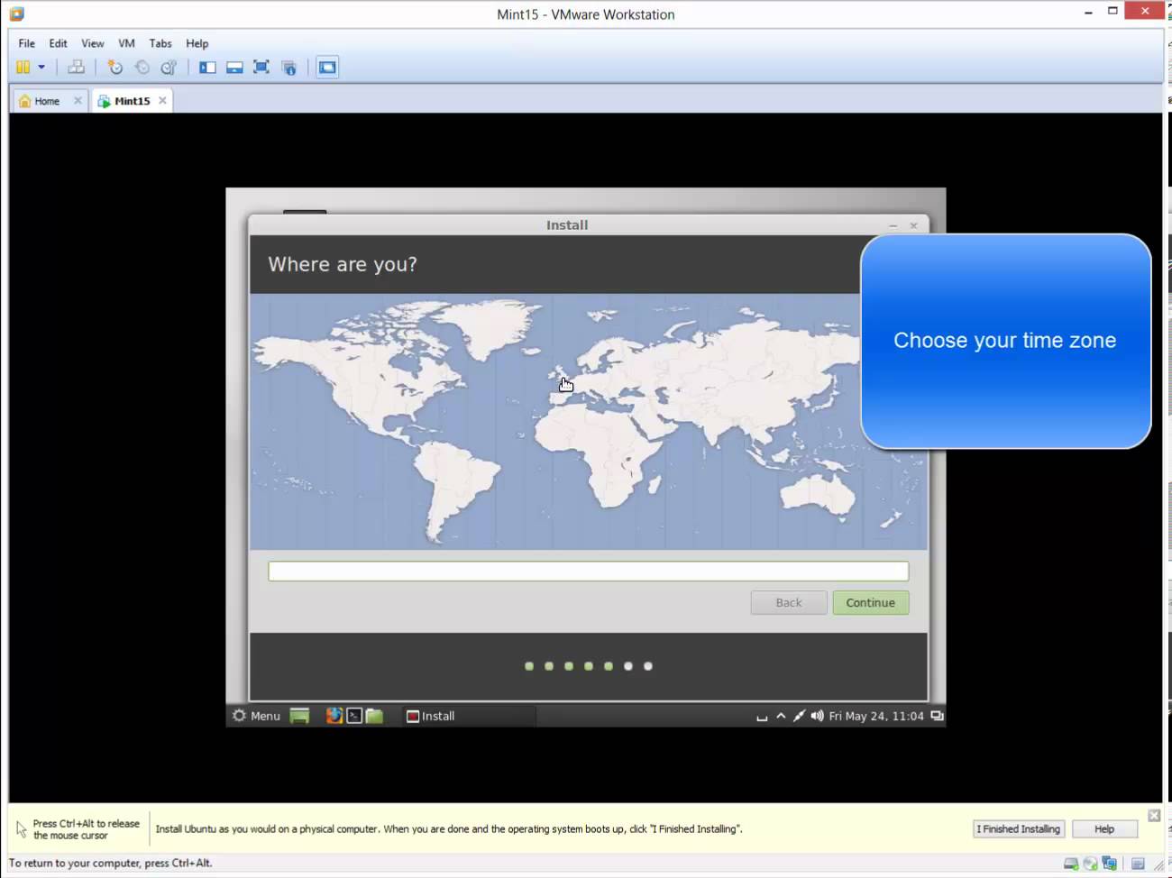 How to Install Linux Mint 15 Cinnamon (Olivia) in VMware Workstation 9.0.2