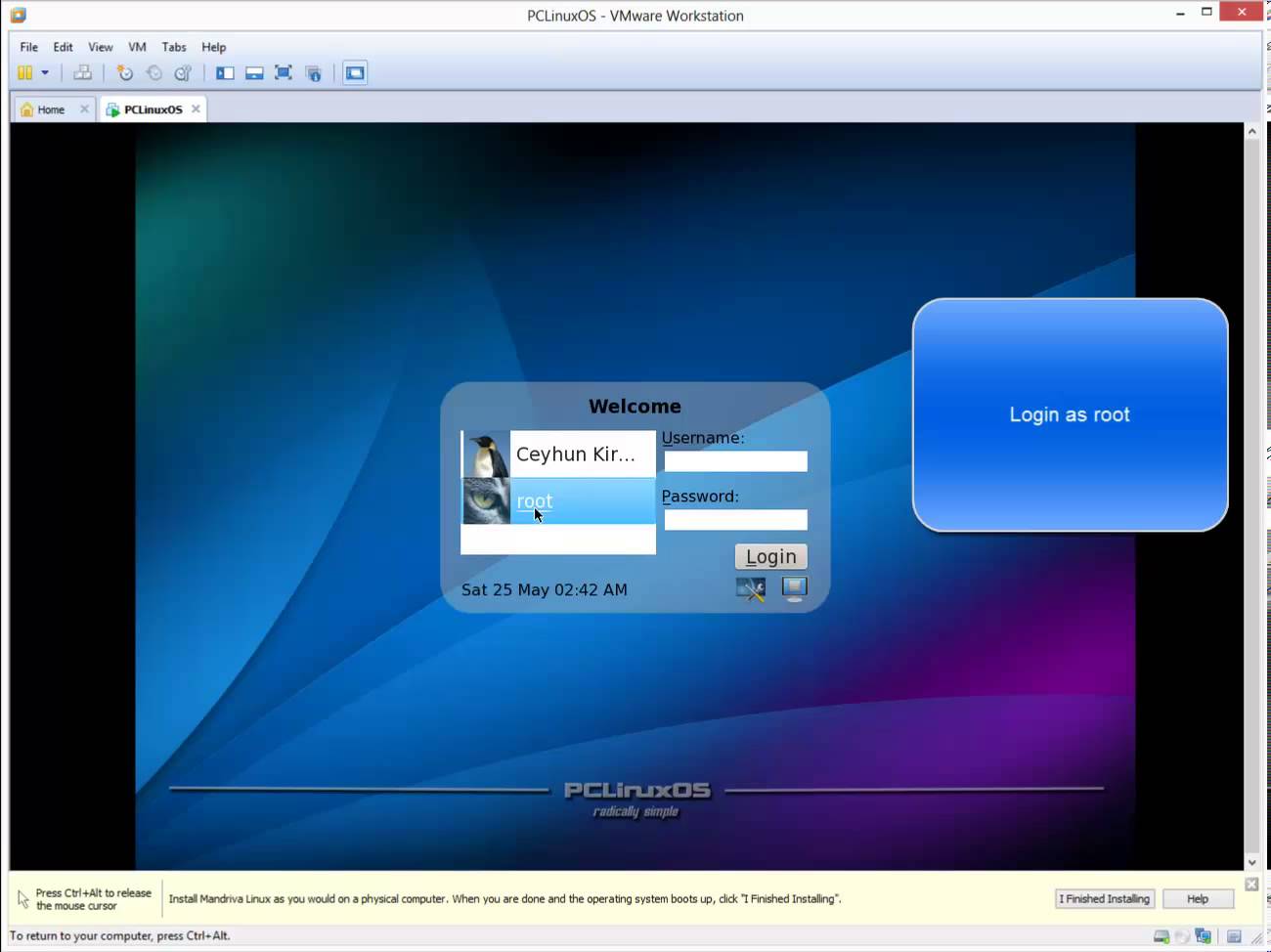 How to Install PCLinuxOS KDE 2013.04 in VMware Workstation 9