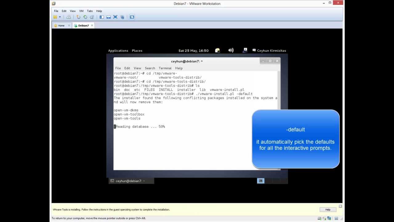 Installing VMware Tools in Debian 7.0 Wheezy